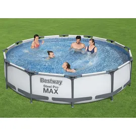 BESTWAY Steel Pro MAX Swimmingpool-Set 366 x 76 cm inkl. Filterpumpe