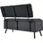 [en.casa] Sitzbank Malmöhus Dunkelgrau 110 x 48 x 75 cm