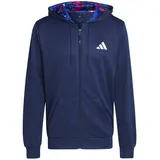 adidas Train Essentials Seasonal Training Jacke, Dark Blue/White Größe M