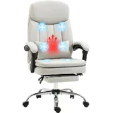 Vinsetto Bürostuhl mit Massagefunktion Vibrationsmassage Fußstütze