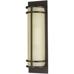 Licht-Erlebnisse Art Déco Wandleuchte SHOJI 2x E27 max. 60W Bronze Antik Creme Stahl Glas LE45426