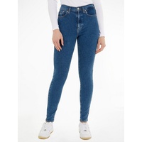 Tommy Jeans Jeans »Sylvia«, mit Ledermarkenlabel, blau