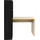 OTTO home Regal-Schreibtisch OTTO HOME "Triest, Computertisch mit Raumtrenner, Breite 156 cm", eichenfarben, schwarz, schwarz, eiche, B:156cm H:146cm T:59cm, Tische, Regalelement flexibel montierbar, 6 Fächer, Tischbreite 120 cm