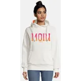 salzhaut Hoodie SÜNN - MOIN Farbverlauf Orange/Neon Pink/Weiß L