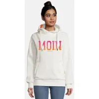 salzhaut Hoodie SÜNN - MOIN Farbverlauf Orange/Neon Pink/Weiß L