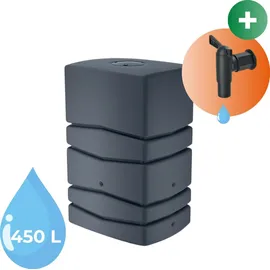 Prosperplast Regenwasserbehälter Aqua Tower 450 l anthrazit