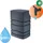 Prosperplast Regenwasserbehälter Aqua Tower 450 l anthrazit