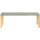 vidaXL Gartenbank 80 x 40 x 40 cm Grau