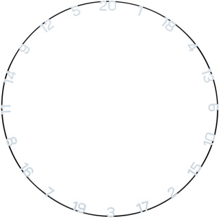 Unicorn Dartscheiben-Nummernring | Eclipse Ultra-Visible | Metall | Zusätzliche Klarheit und Fokus | Standard Weiß