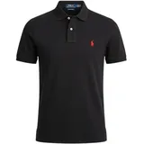 Ralph Lauren Piqué-Poloshirt schwarz L