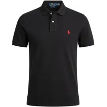 Ralph Lauren Piqué-Poloshirt schwarz L