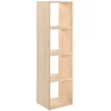 Astigarraga Bücherregal 140 x 36,2 x 33 cm Beige