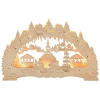 Home Affaire Schwibbogen »LED Weihnachtsleuchter, beige Material Holz, Yourhome