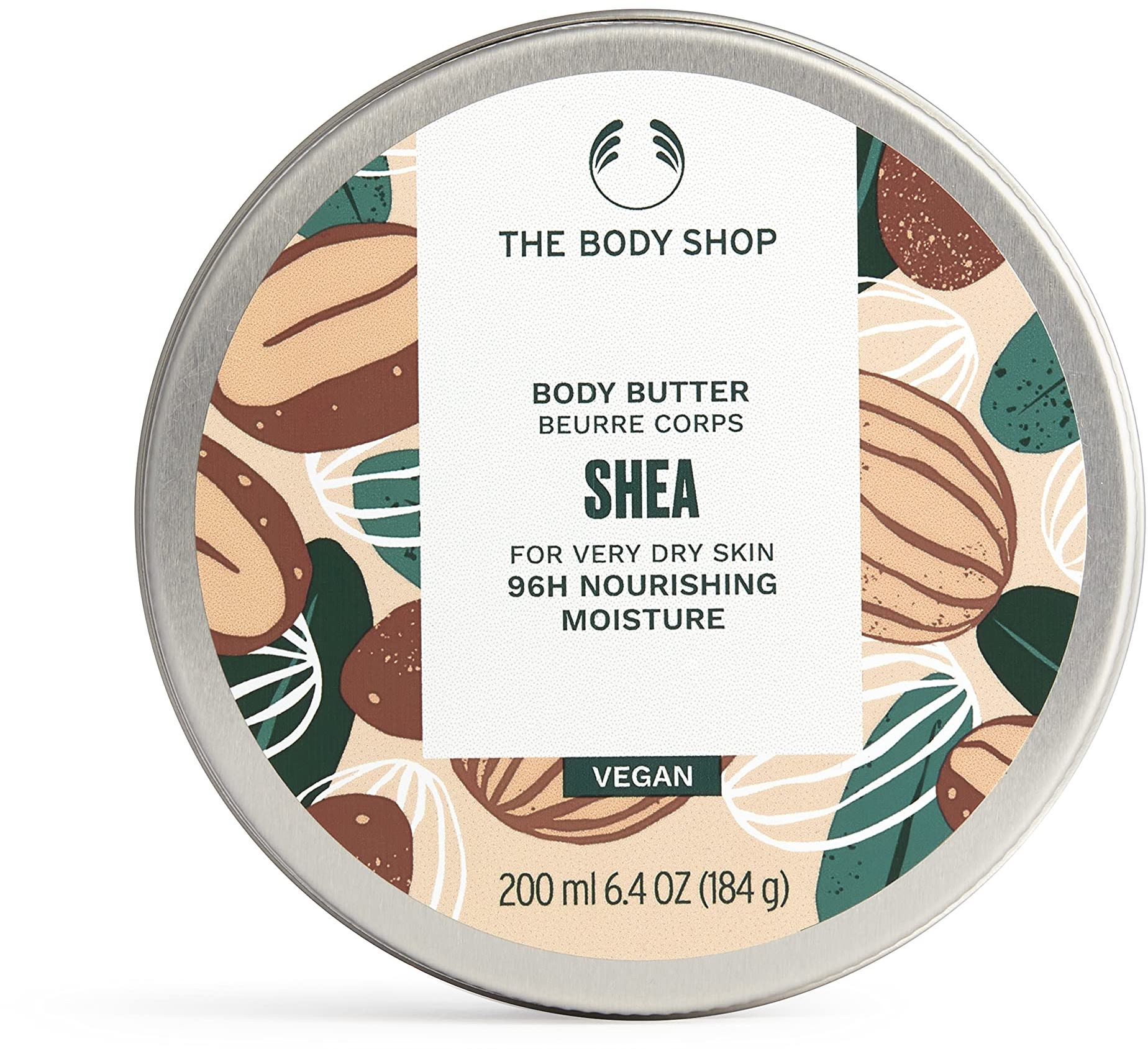 The Body Shop Shea Body Butter unisex, Shea Körperbutter 200 ml, 1er Pack (1 x 200 ml)