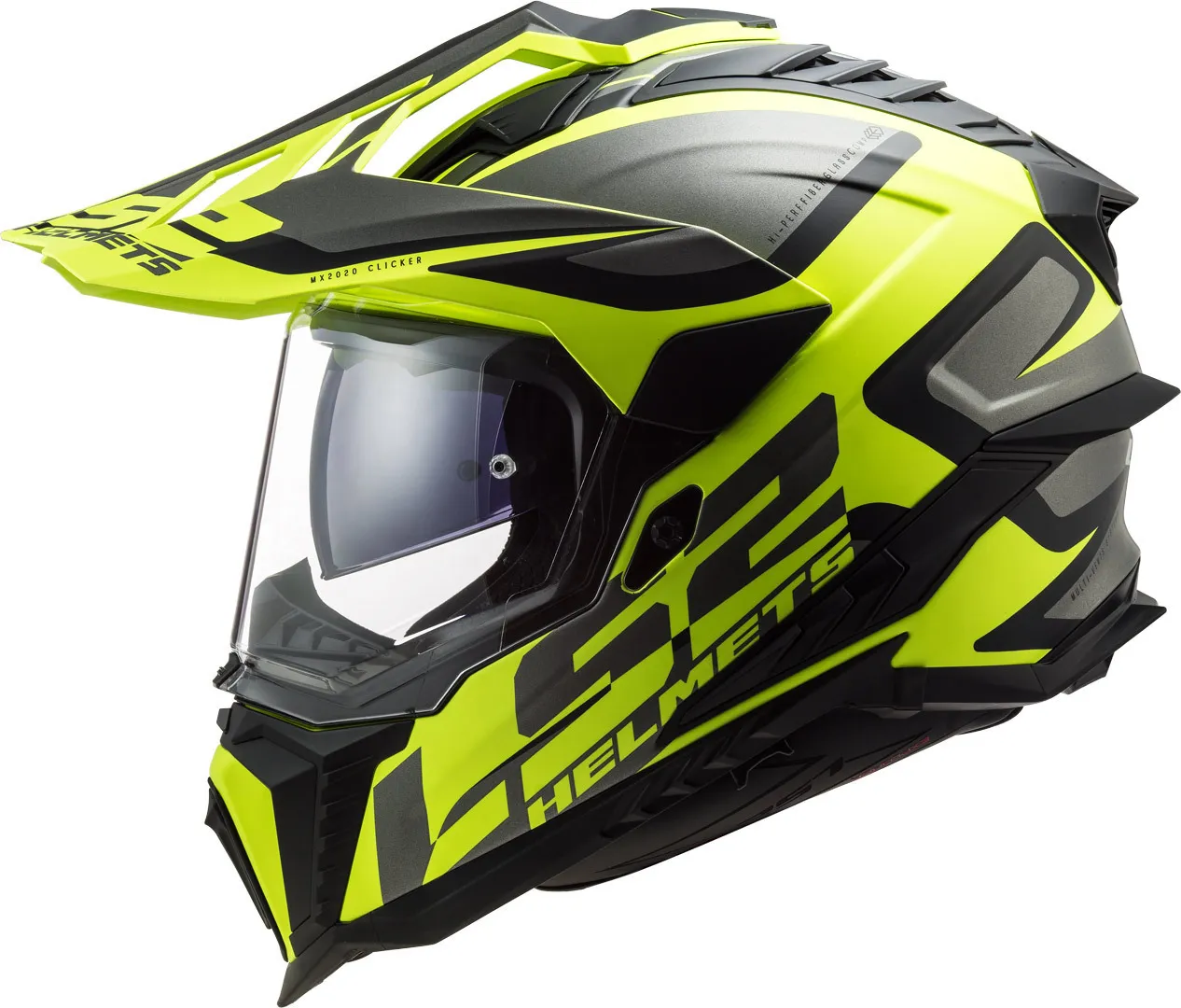 LS2 MX701 Explorer Alter Matt Motocross Helm, schwarz-gelb, Größe M für Männer