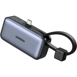 UGREEN 5000mAh 22.5W Powerbank mit USB-C Kabel & LED-Anzeige
