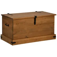 VidaXL Truhe HALDEN 91x48x47 cm Massivholz Kiefer