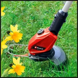 Einhell GE-CT 18 Li (1x 2,5 Ah) Power X-Change (18 V, Motorkopf drehbar + neigbar, Flowerguard, inkl. 20 Kunststoffmesser, inkl. 2,5 Ah Akku Akku-Rasentrimmer Einstel