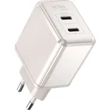 FELIXX Premium 30W Schnelllader mit Power Delivery (PD) 2 Ports - Perlmut Weiß
