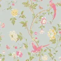 Laura Ashley Vliestapete Summer Palace Duck Egg 10,05 x