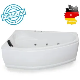 Basera Formentera Eck-Whirlpoolbadewanne 160 x 90 cm (Premium) MPNR