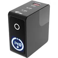 iTEC i-tec 140W Intelligent Multiport USB-C Ladegerät-/Netzteil, 3x USB-C, 1x USB-A, Touch-Display, PD 3.1