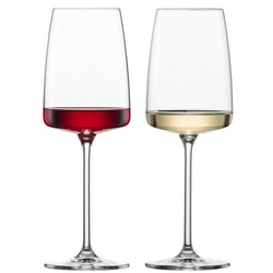 Zwiesel Glas Weinglas Vivid Senses Weingläser 363 ml 2er Set, Glas weiß