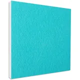 platino24 Schallabsorber COLORE I 1 Element 55 x 55 x 5 cm I Akustikelement aus Basotect ® G+ I stilvolle Schalldämmung für Wand & Decke I Türkis