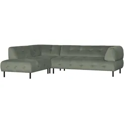 Ecksofa Lloyd mit Samtbezug, Links, Mint