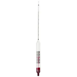 ich-zapfe Alkoholspindel für Wein, mit Thermometer