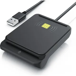 CSL Speicherkartenleser, USB SmartCard Reader / Chipkartenleser, NFC & Kartenslot, Cardreader, Kartenlesegerät, kompatibel mit Mac OS X & Windows ...