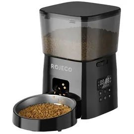 rojeco Automatischer Haustierfutterautomat Knopfversion