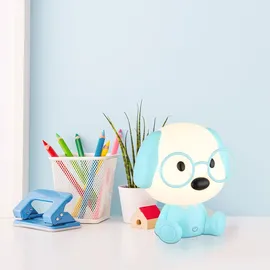 GLOBO LED Tischleuchte Kinderlampe Nachttischlampe Hund Touchdimmer Tischlampe, 1W 32lm warmweiß, LxH 18x20 cm