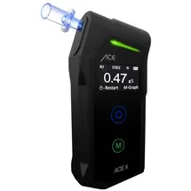 ACE X Alkoholtester 0.0 bis 5 ‰ inkl. Display schwarz