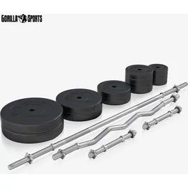 Gorilla Sports Hantelbank Schwarz/Weiß