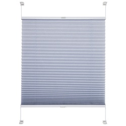 LIEDECO Klemmfix Plissee, pastellblau, verspannt