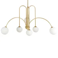 Beliani Forbes 6-flg. 60 cm rund gold/weiß
