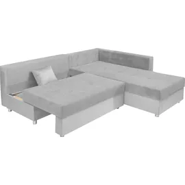 Collection AB »Italia L-Form«, mit Bettfunktion und Bettkasten, in Cord-Samt Mix