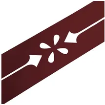 zaun|zu® Sichtschutzstreifen 2,55 m Bordeauxrot
