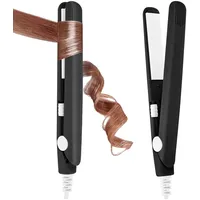 Mini Glätteisen, 2 in 1 Glätteisen Locken Und Glätten, Mini Haarglätter Für Kurz