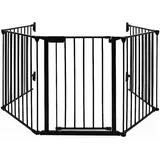 Skecten - Kaminschutzgitter Absperrgitter Metall - 5 Stück Türschutzgitter Sicherheitszaun Kinder faltbar Kinder Sicherheitsbarriere