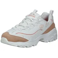 SKECHERS D ́lites White Leather / Tan Suede /
