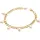 FIRETTI Fußkette mit Anhänger FIRETTI "Schmuck Geschenk Körperschmuck", gold (gelbgoldfarben, weiß), Fußketten, Damen, Edelstahl Perlen, Edelstahl, Perlen, mit Süßwasserzuchtperle