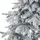 Beliani Weihnachtsbaum 210 cm Weiß