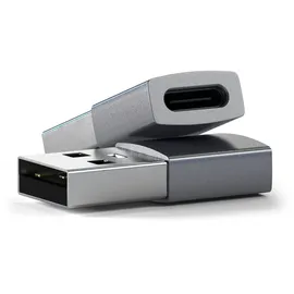 Satechi USB-A auf USB-C Adapter Grau