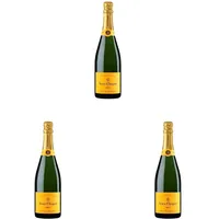 Veuve Clicquot Yellow Label Brut Champagner, 0,75L (Packung mit 3)