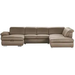 Lounge Collection Wohnlandschaft  mit verschiedenen Funktionen Amanda ¦ braun ¦ Maße (cm): B: 379 H: 102 T: 260.0