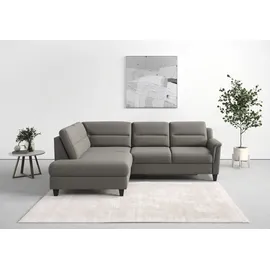 sit&more Ecksofa SIT & MORE "Farö L-Form", braun (schlamm), B:251cm H:90cm T:187cm, Sofas, Ecksofa, inklusive Federkern, wahlweise mit Bettfunktion und Bettkasten