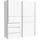 Forte Winn Schwebetürenschrank 170 x 201 x 61 cm weiß