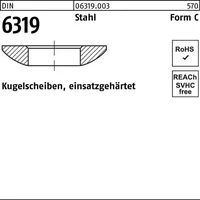 Reyher Kugelscheibe DIN 6319 FormC C31x56x11,2 Stahl einsatzgehärtet 1
